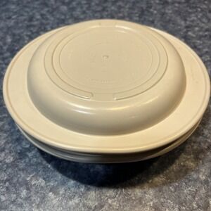 Tupperware ALMOND 2 PC Stack Cooker SET - MICROWAVE COOKING - 2 Cup, 1 Cup Set